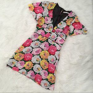 Zara Floral Button Front Dress